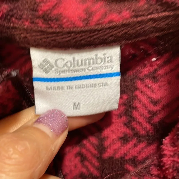 Columbia woman’s fuzzy half zip long sleeve shirt - Picture 6 of 11